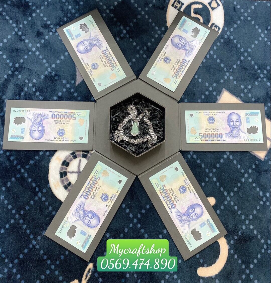 Hộp quà tặng lục giác 1 lớp