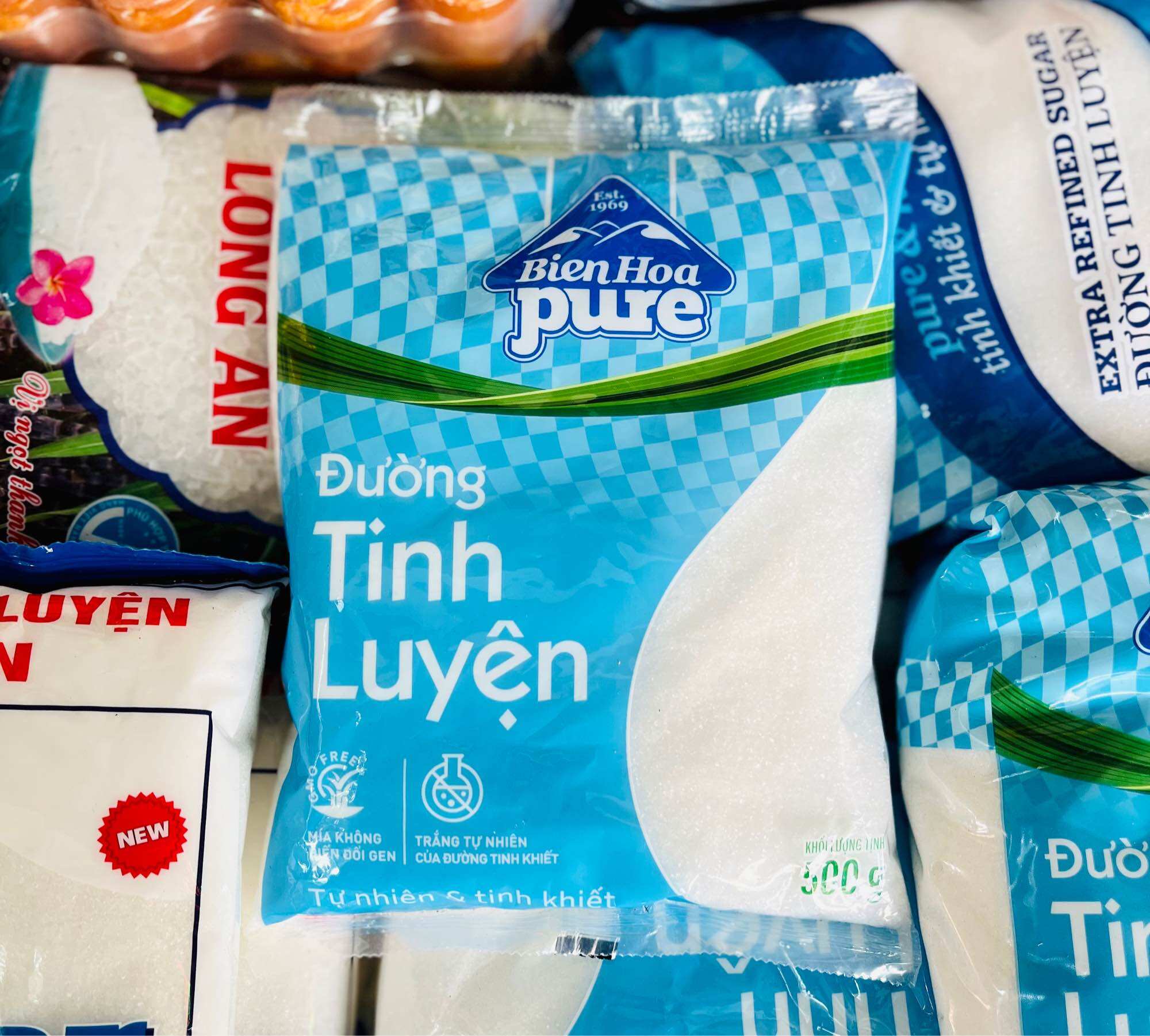 Đường tinh luyện /Đường phèn hạt Long An/Biên Hòa