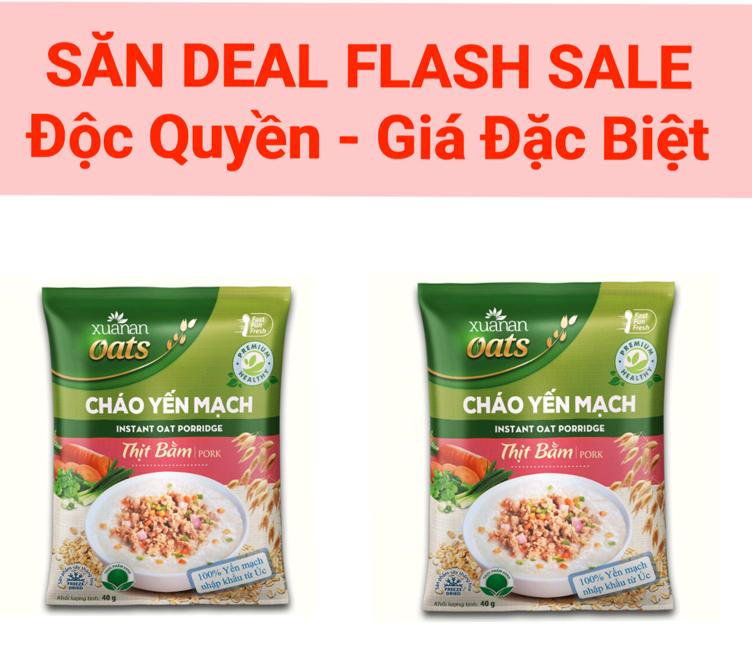 [HCM]COMBO: 6 Gói Cháo Yến Mạch Thịt Bầm