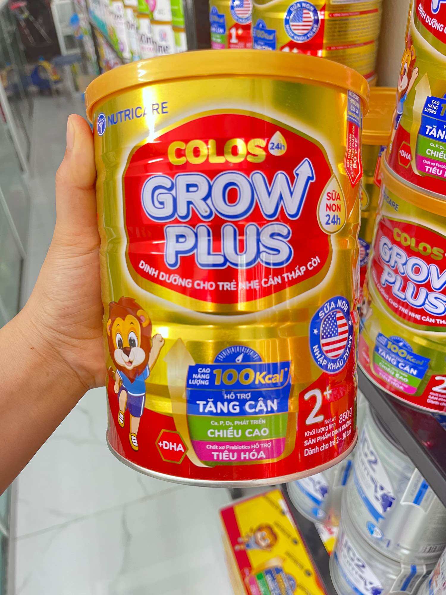 (CHÍNH HÃNG)Sữa bột Grow plus số 1,2-850g
