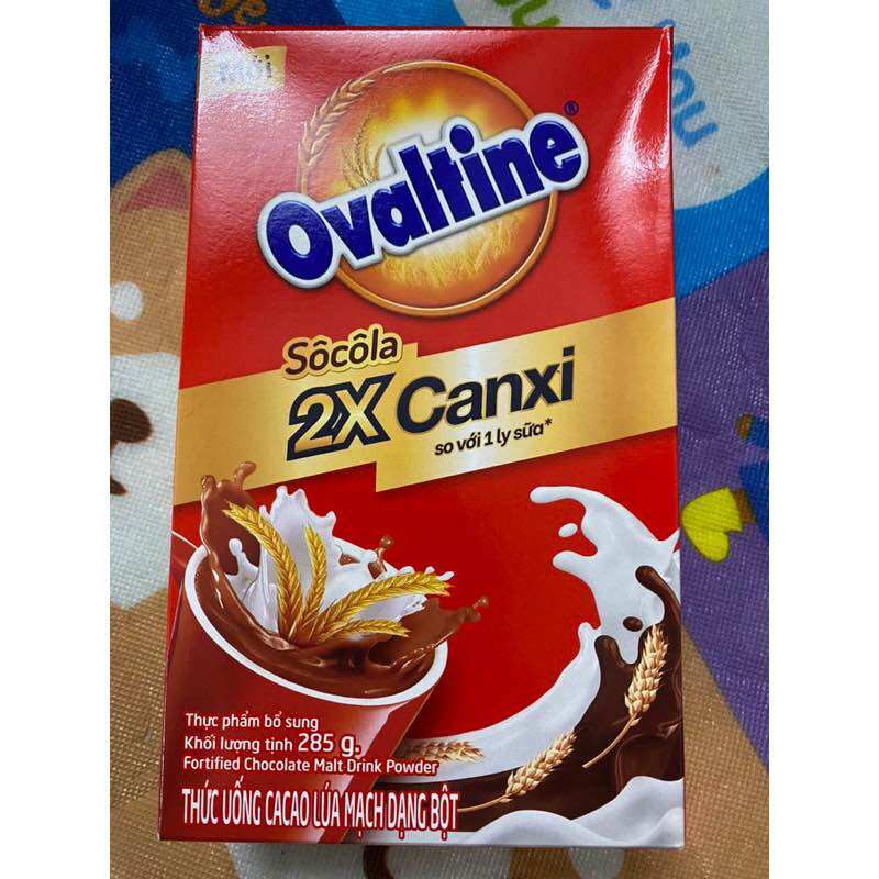 Bột Cacao Lúa Mạch Ovaltine - hộp giấy 285g