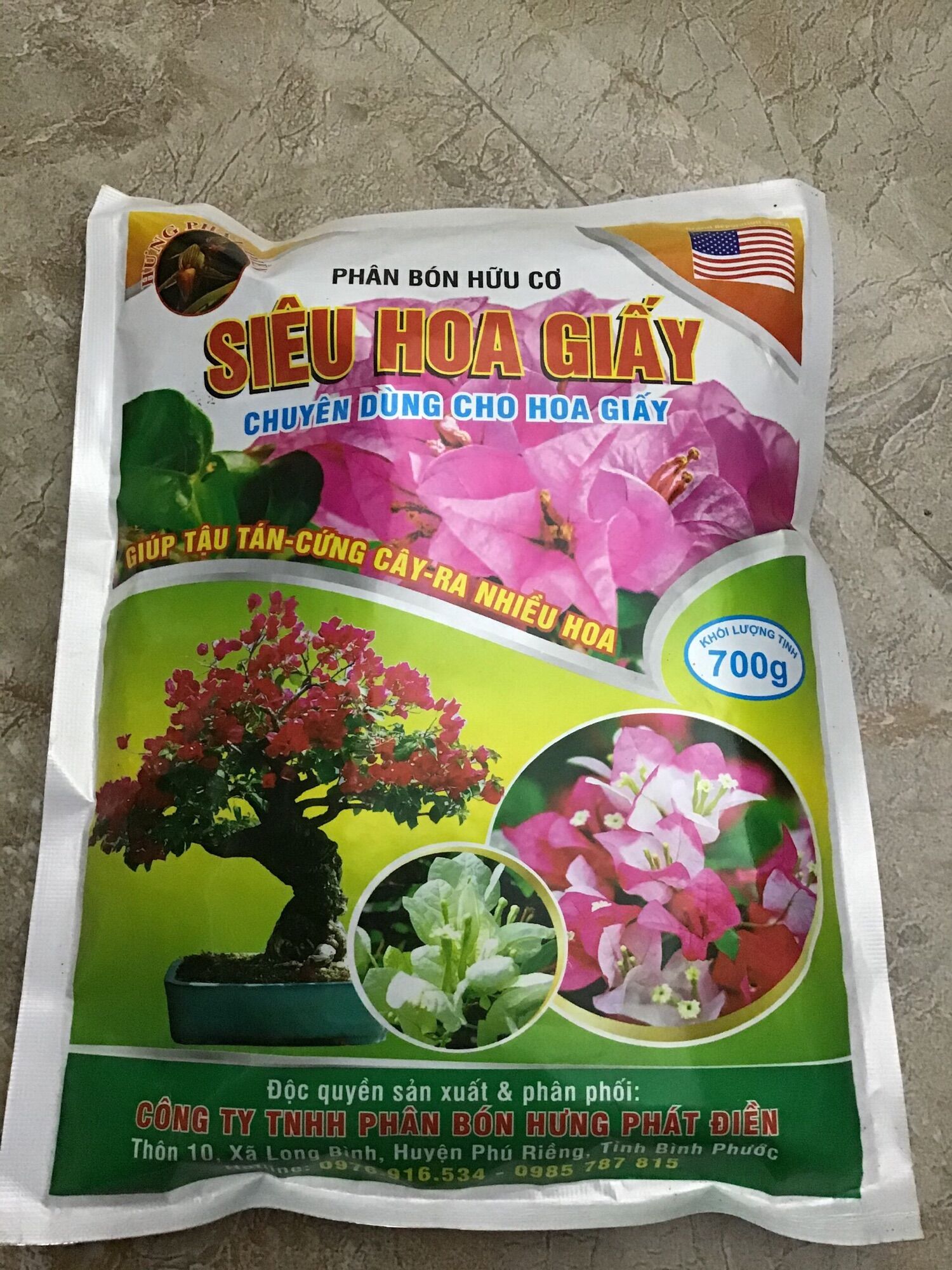 Phân bón kích thích hoa giấy ra hoa