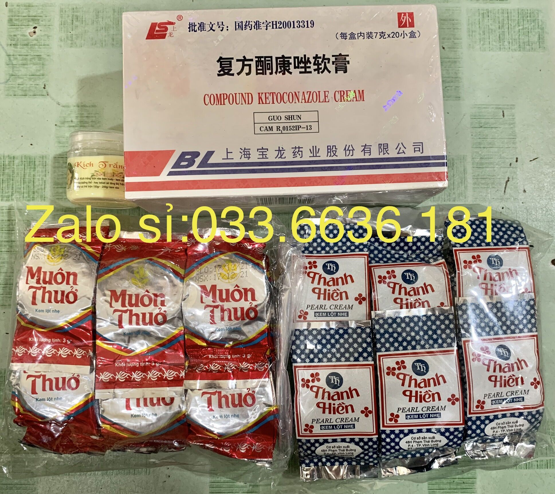 1 lố thành hiền,1 lố muôn thuở,1 lố BL và 1 hủ kích trắng x6