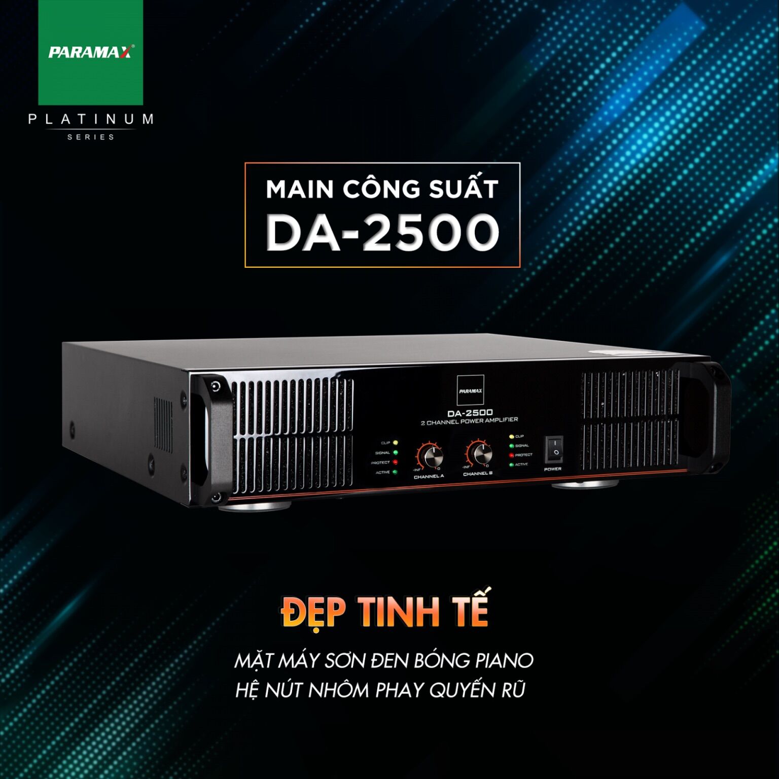 [HCM][Trả góp 0%]Main công suất Paramax DA-2500 - Hàng chính hãng - Gia Khang Electronics