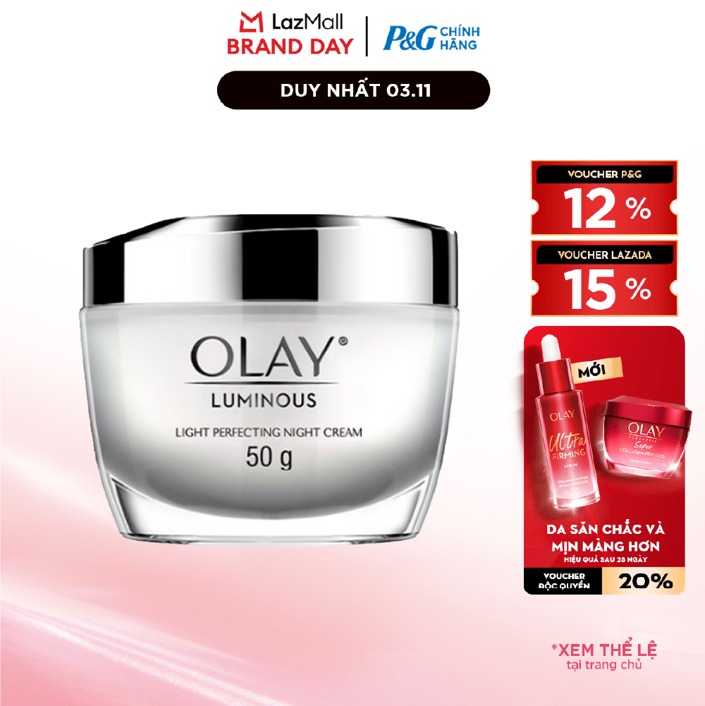 Kem Dưỡng Ban Đêm OLAY LUMINOUS Dưỡng Sáng Da Hũ 50G