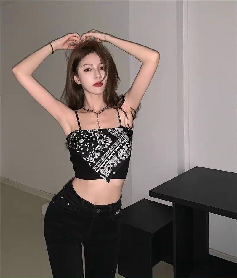 Áo Coptop Thổ Cẩm Chất Thun Cotton áo 2 dây áo yếm