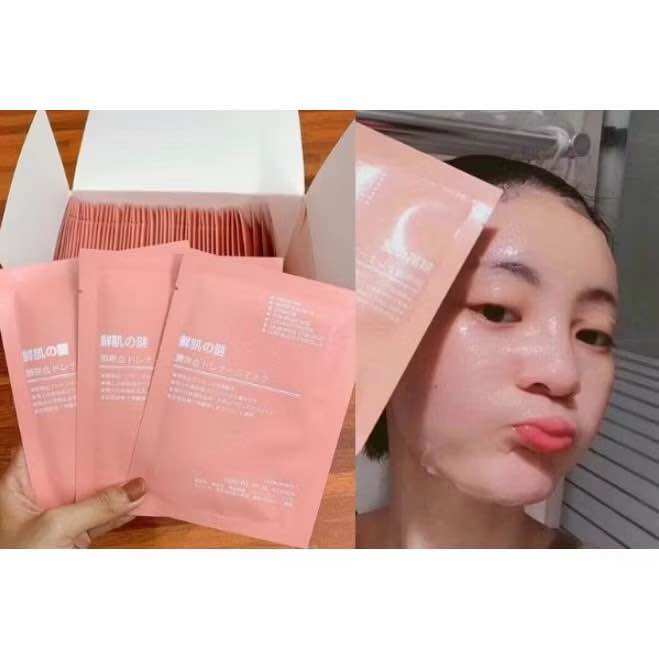 [SỈ ]1 HỘP 50 MIẾNG Mặt nạ nhau thai cừu , Mặt Nạ Tế Bào Gốc Nhau Thai Cừu Cuống Rốn , cấp ẩm，dưỡng da