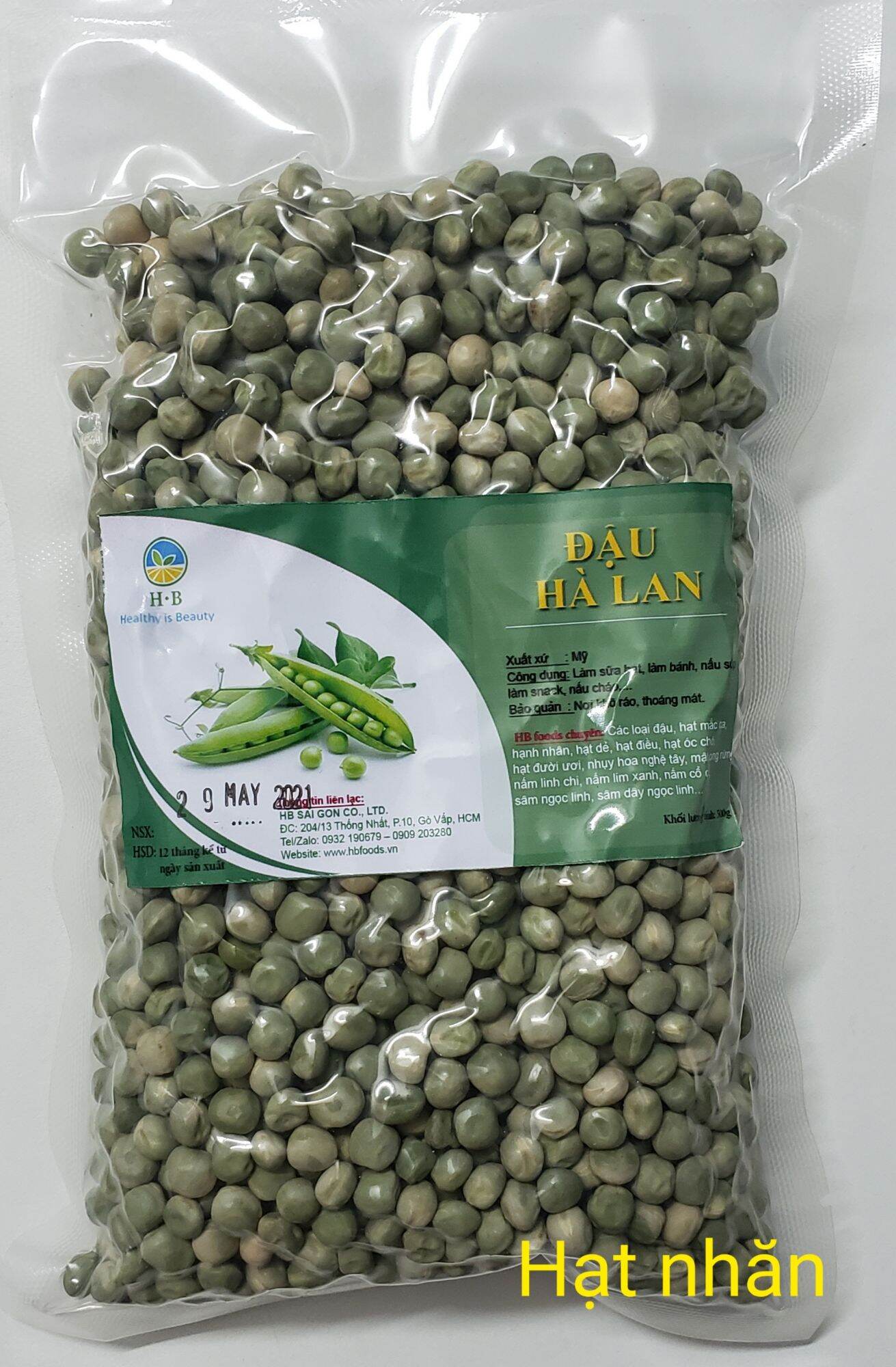 Đậu Hà Lan (Pea) khô - Nhập khẩu Mỹ - 500g