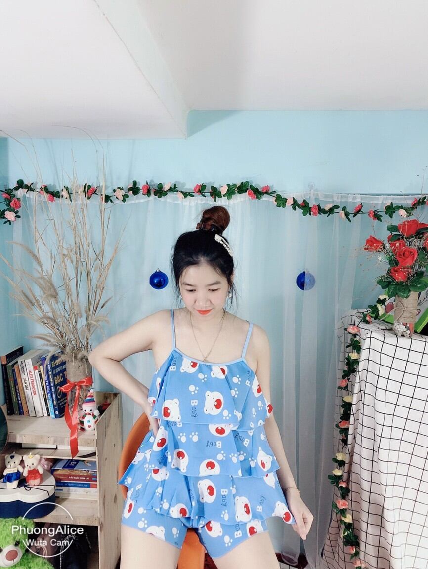 ĐỒ BỘ NỮ MẶC NHÀ PHI LỤA ĐẸP DỄ THƯƠNG - M81