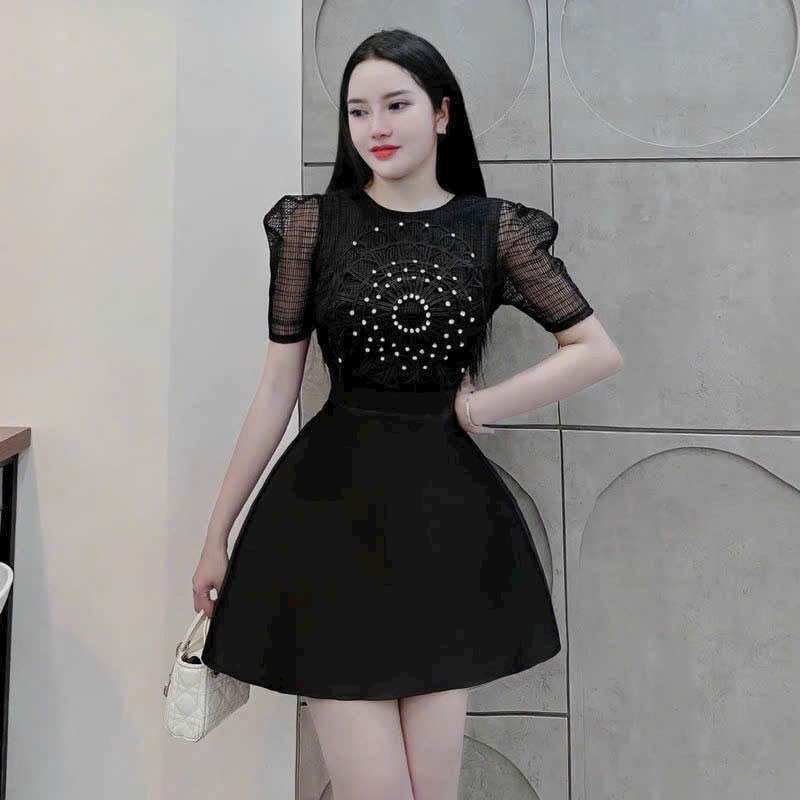 (SHOP BIGSIZE NỮ 50KG ĐẾN 90KG) đầm voan tơ 2 lớp đi tiệc