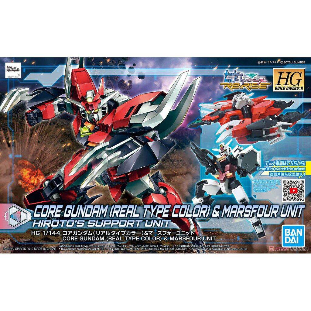 Mô hình hgbd:r hg core gundam & marsfour unit