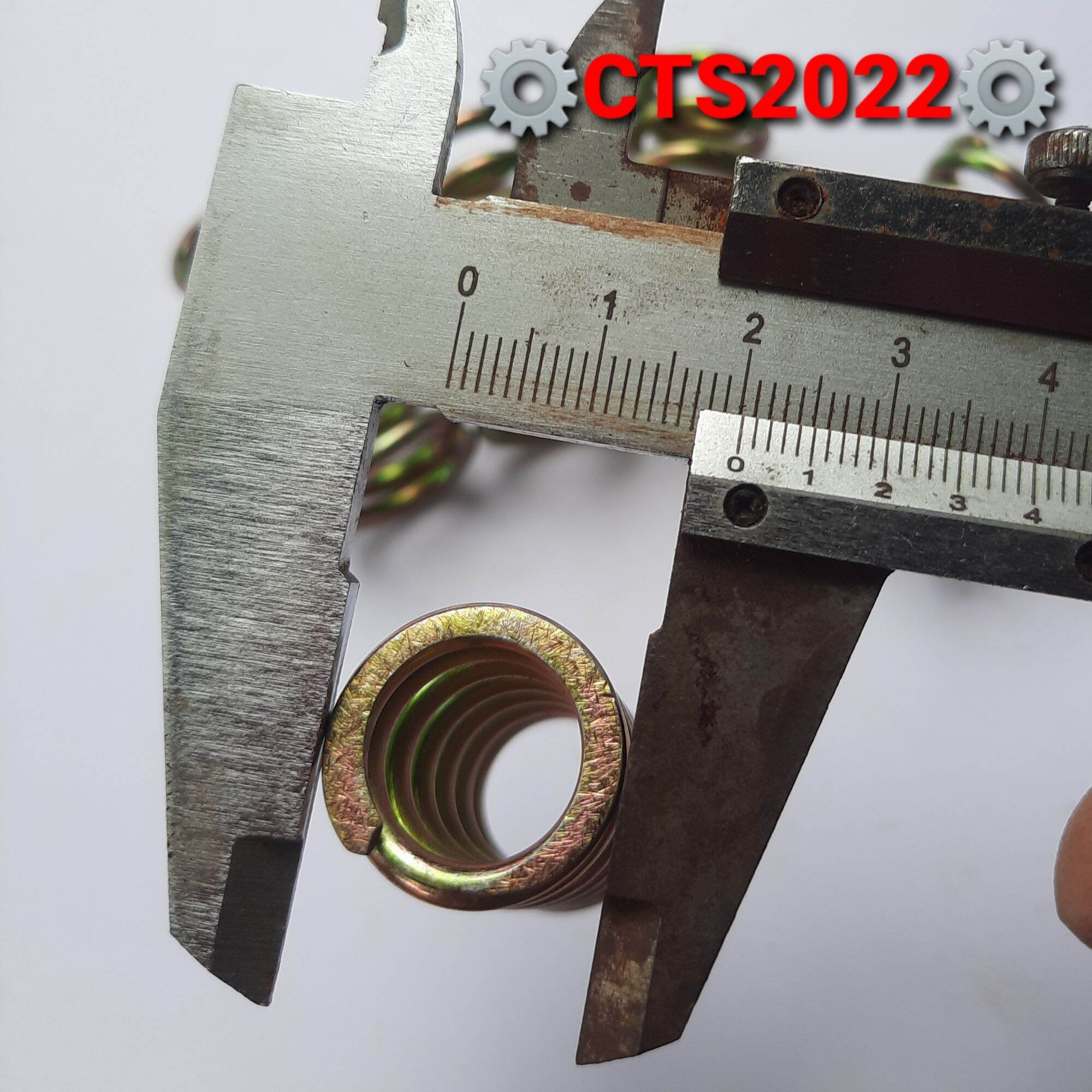 Lò xo nén thép xi phi 20mm sợi 3.0mm dài 40mm