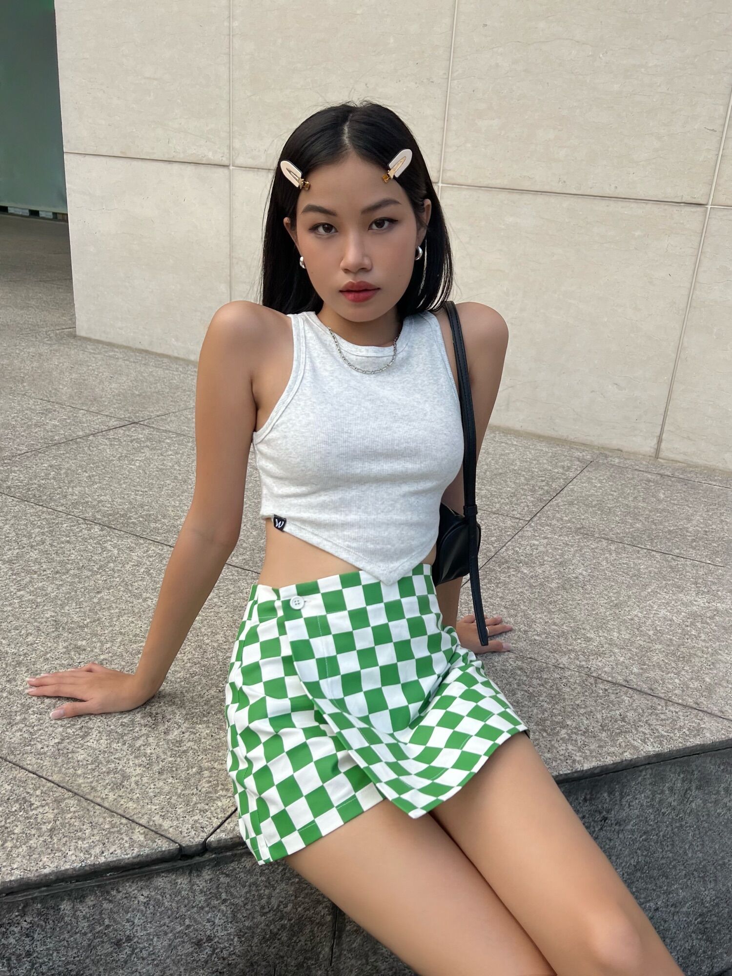 Áo Maya Top tà nhọn
