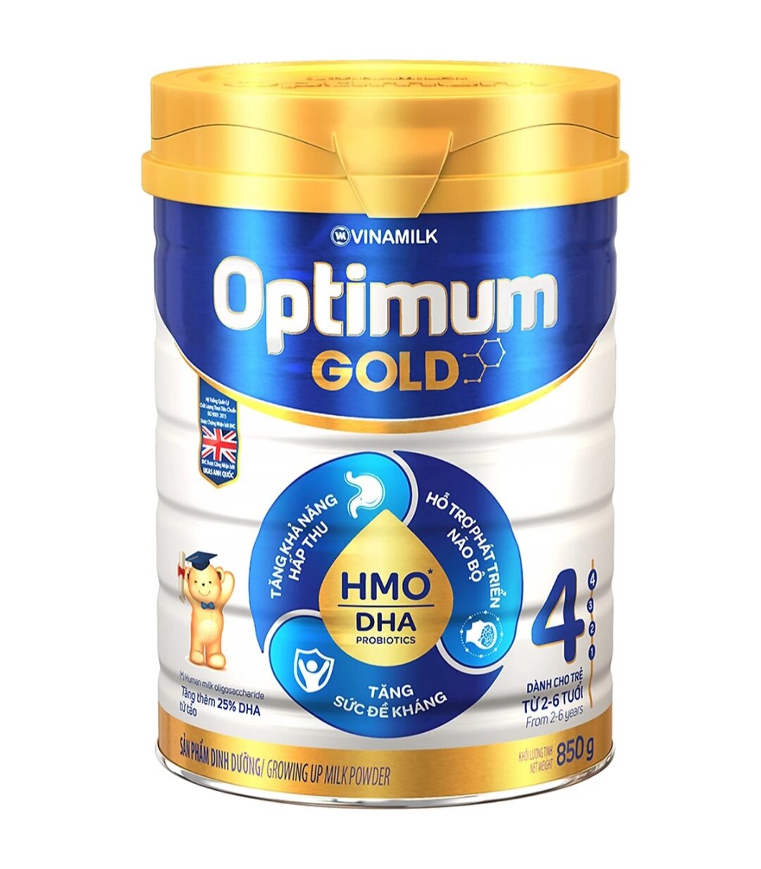 Sữa bột optimum gold 4 850g