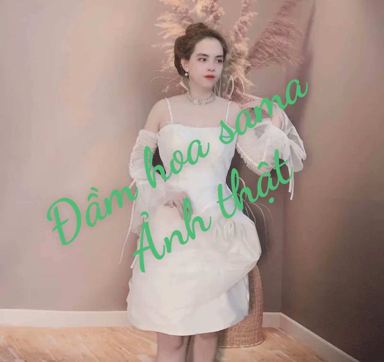 ĐẦM 2 IN 1 XOẮN HOA HỒNG ĐÍNH PHA LÊ( kèm ảnh thật )