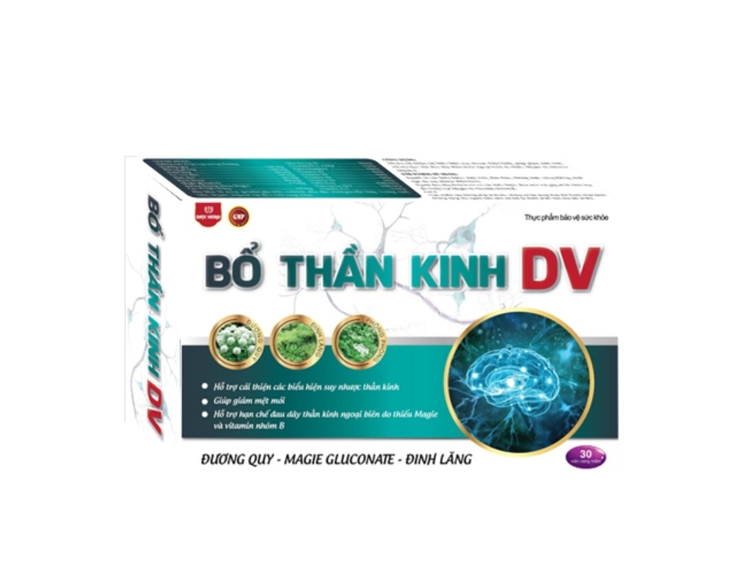 Bổ thần kinh hộp 3 vỉ x 10 viên nang mềm Dược Vương