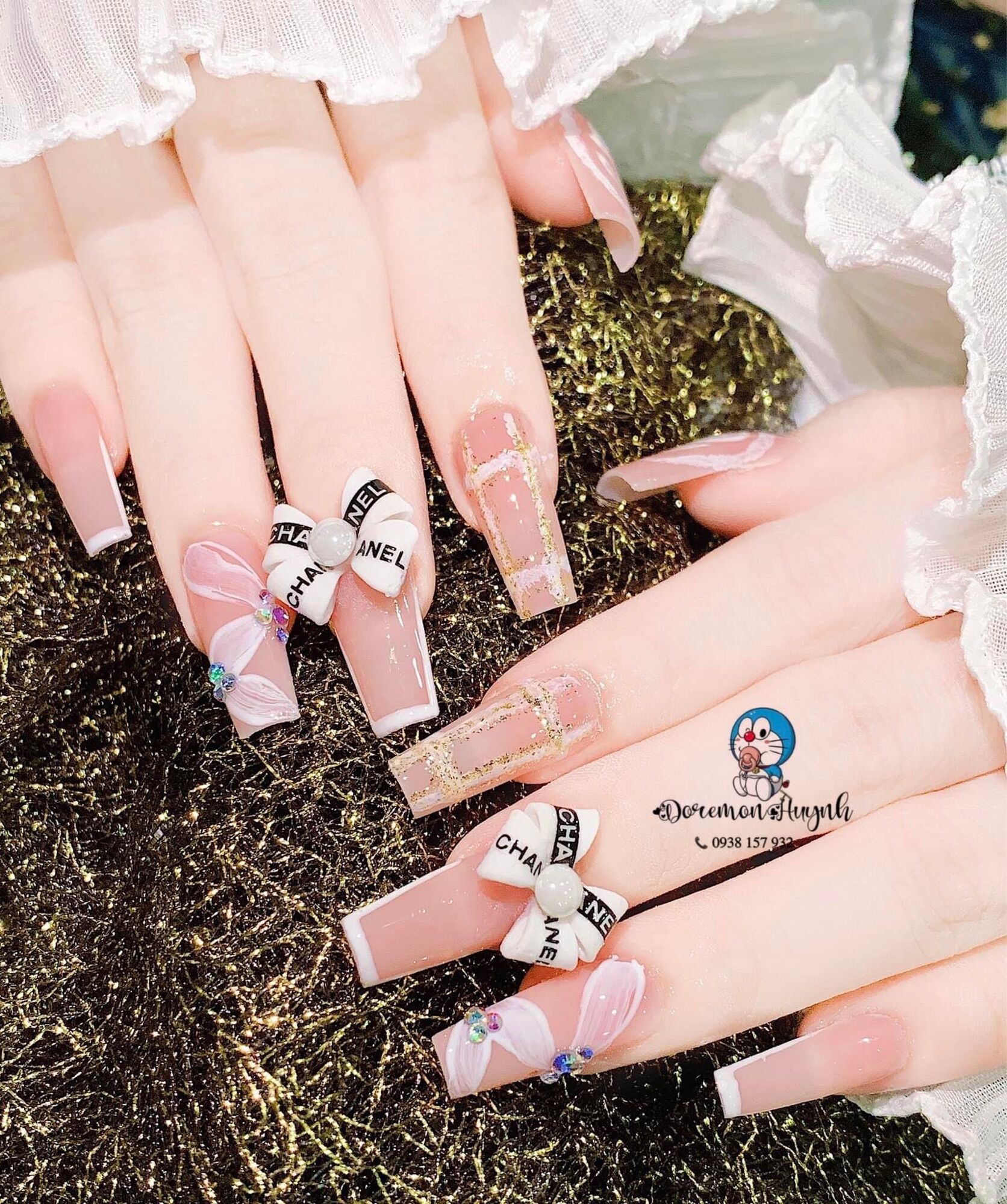 Nơ bột Nail 100% bột Mỹ (giá 1 nơ)