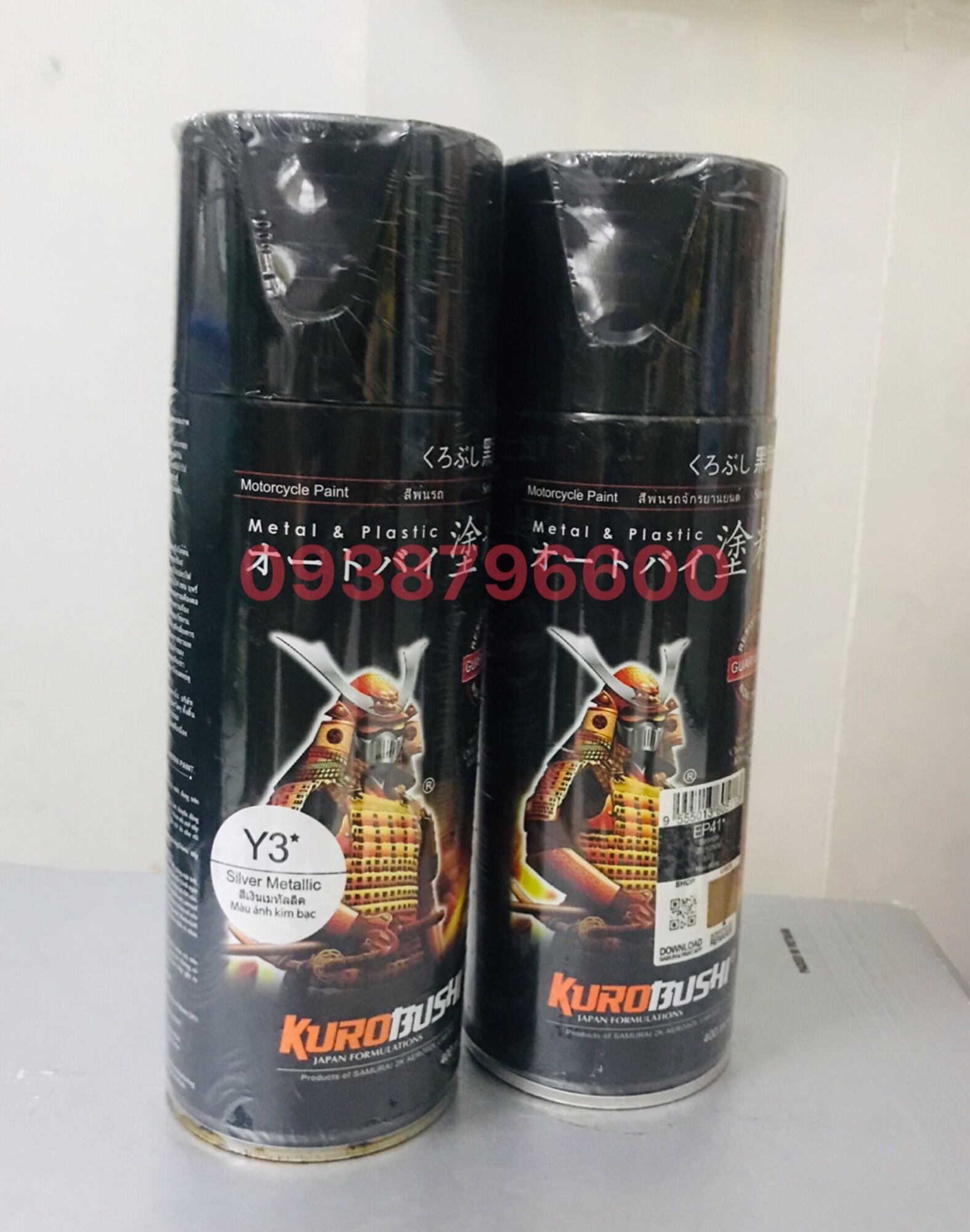 Sơn Samurai Y3 màu Bạc dễ Sơn các loại xe