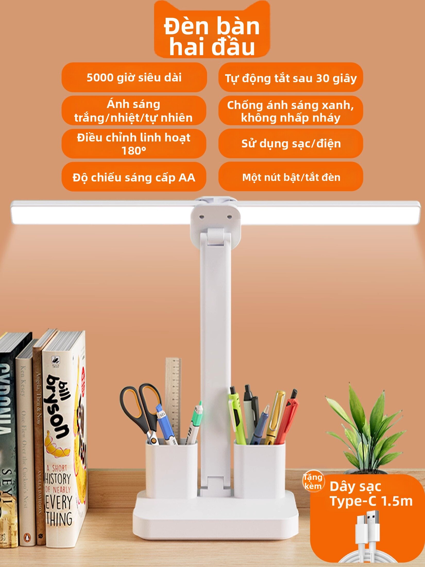 Đèn Học Bảo Vệ Mắt cho Trẻ Em và Sinh Viên