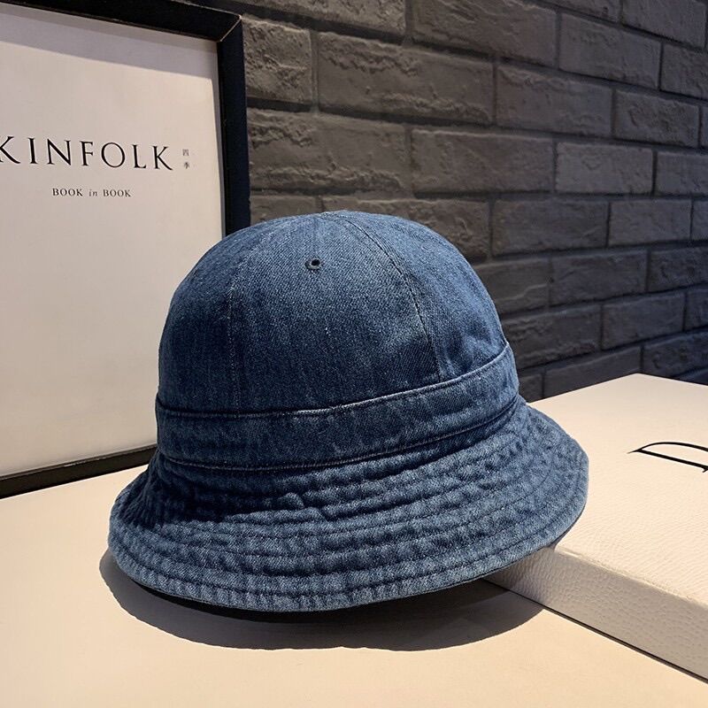 Nón Bucket Jean Vành rộng unisex