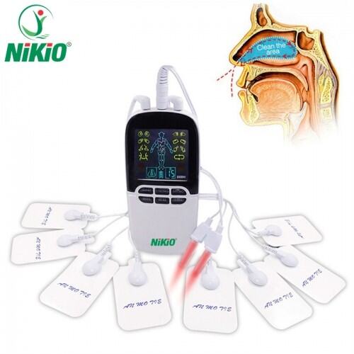 Máy massage xung điện 8 miếng dán Nikio NK-102 - Đèn hồng ngoại trị liệu  mũi | Lazada.vn