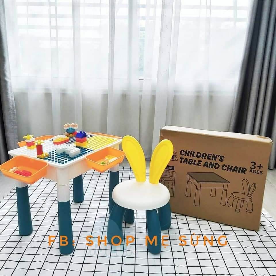 Bộ bàn ghế lego Holla chính hãng cho bé