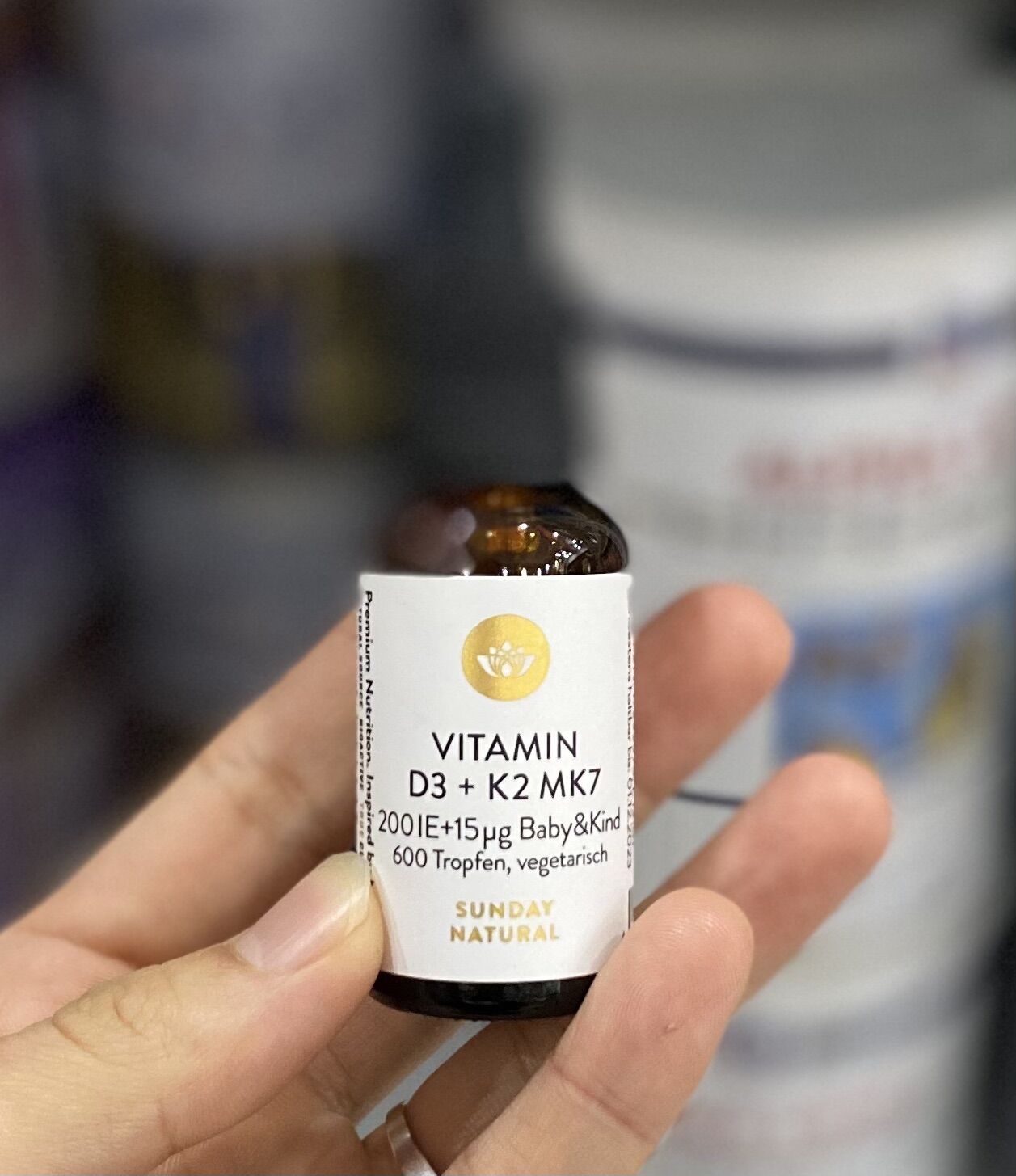Vitamin D3 K2 Mk7 Sunday Natural 20ml Đức