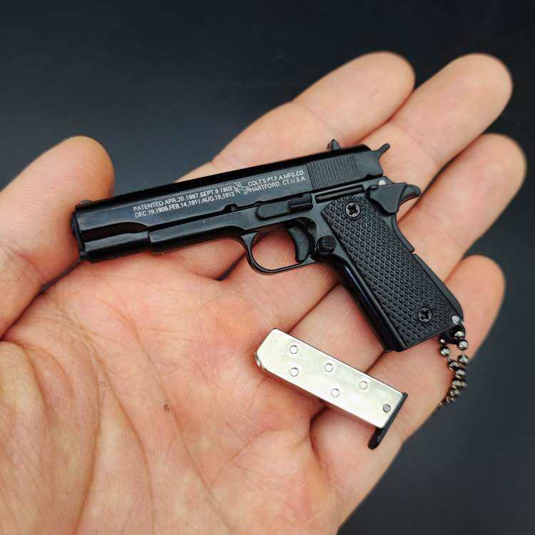 Móc khoá mô hình kim loại Glock 17 M1911 De Toy