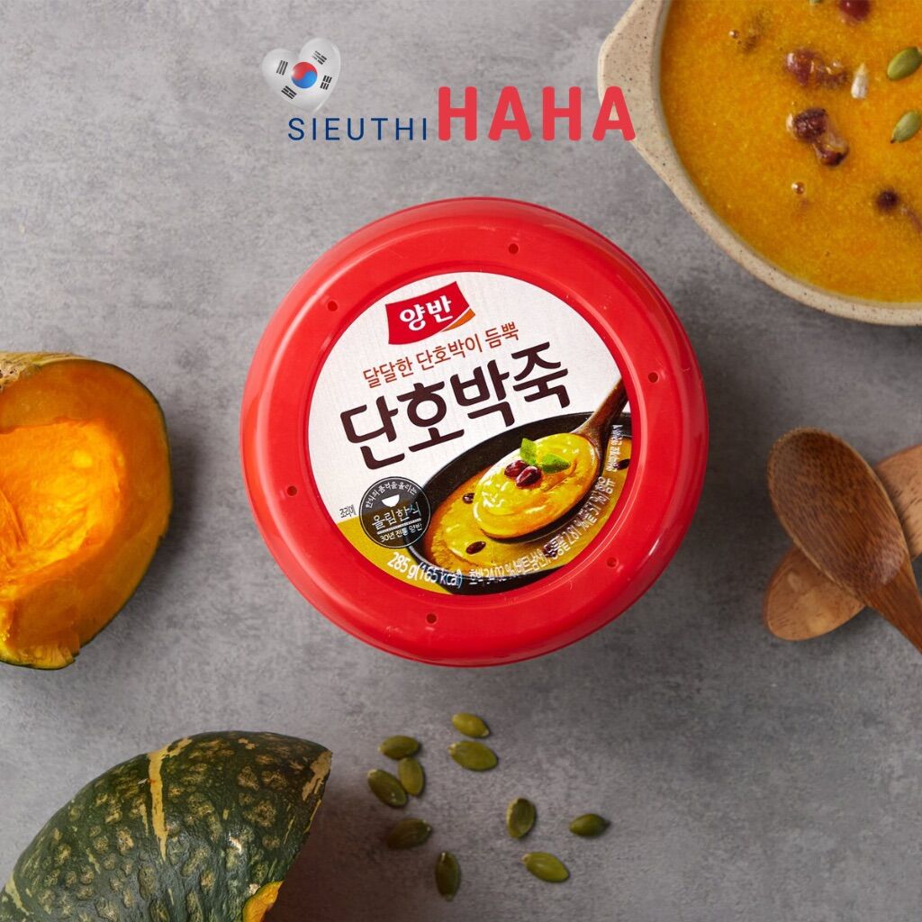 Cháo bí đỏ hàn quốc dongwon pumpkin porridge 양반 호박죽 285g