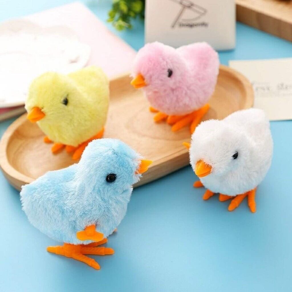 Đồ chơi gà con vặn cót biết nhảy cho bé