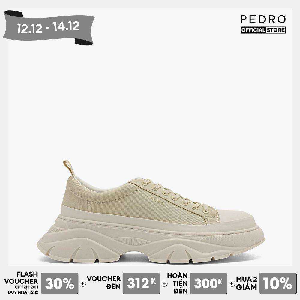 [12.12 - Flash voucher 30% - Hoàn tiền đến 300K + Tích Lũy 800K + Mua 2 giảm 10% - 12.12 - 14.12] PEDRO - Giày sneakers nam cổ thấp Hybrix Canvas PM1-76210214-3-05