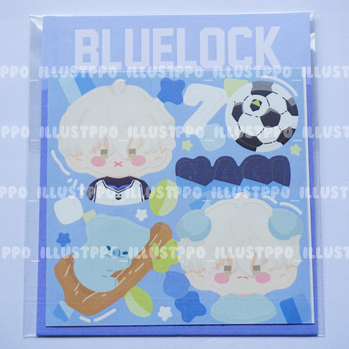 Ppo | Nhãn dán Sticker Anime Blue Lock - Tiền Đạo Số 1 trang trí