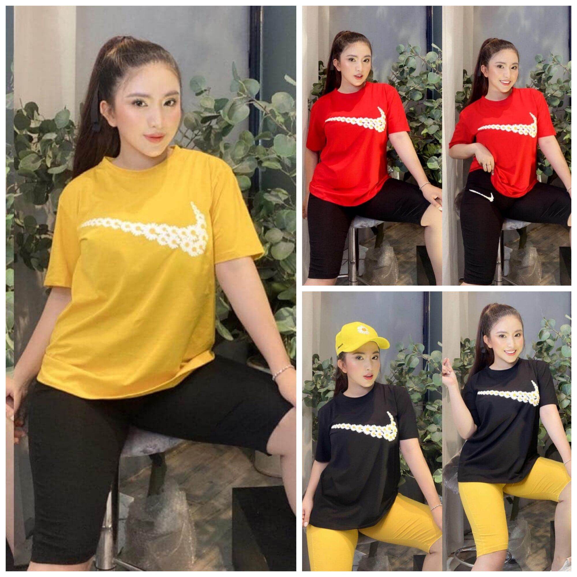 [CÓ BIGSIZE TỚI 75KG], Đồ bộ mặc nhà, set bộ thun lửng mặc nhà dễ thương, hình thêu chất thun cotton co giãn mềm, mịn, mát (Kèm ảnh chụp thật)