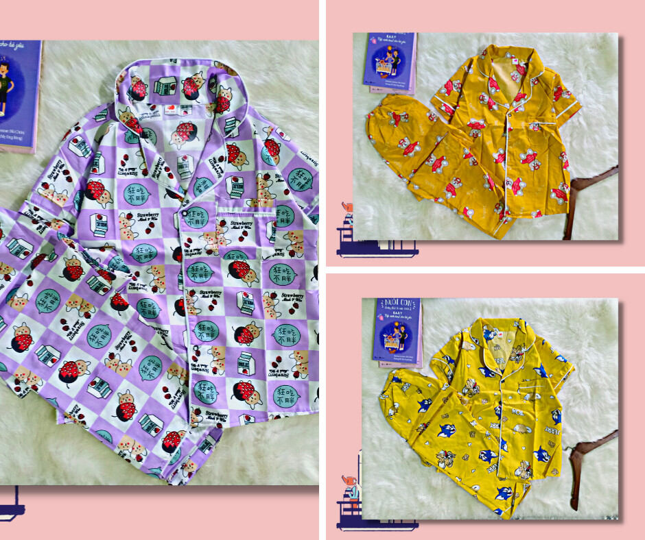 Bộ đồ ngủ nữ cộc dài pijama bộ mặc nhà chọn mẫu có video