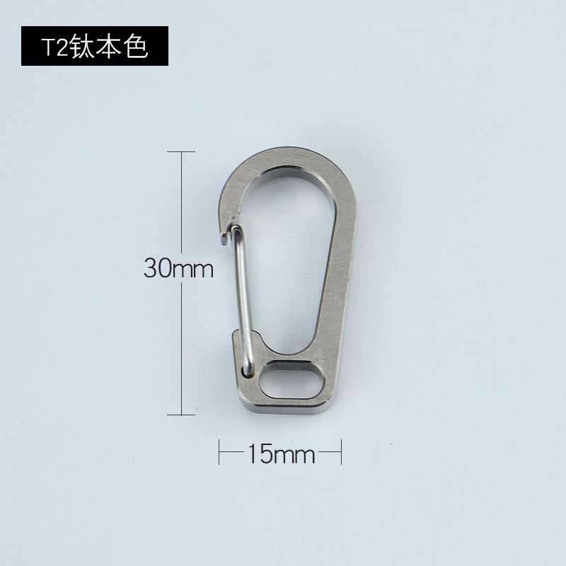 Móc chìa khóa mini hợp kim titan móc chìa khóa nam móc chìa khóa treo bên hông móc treo đồ treo trang trí móc chìa khóa kim loại xe ô tô đơn giản