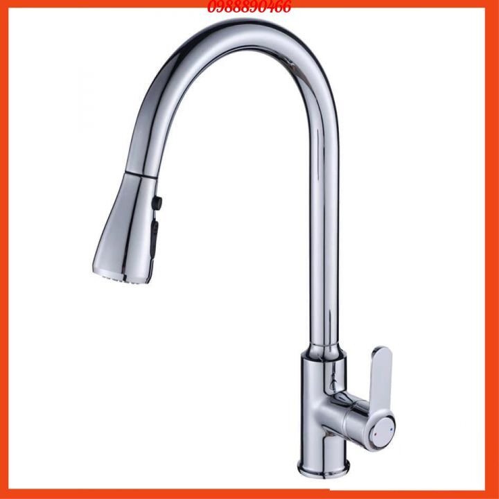 Vòi rửa bát nóng lạnh dây rút cao cấp Korea, Kobesi