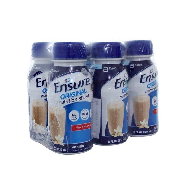 [Date 08/2024] Lốc 6 chai sữa Ensure Vani 237ml/chai