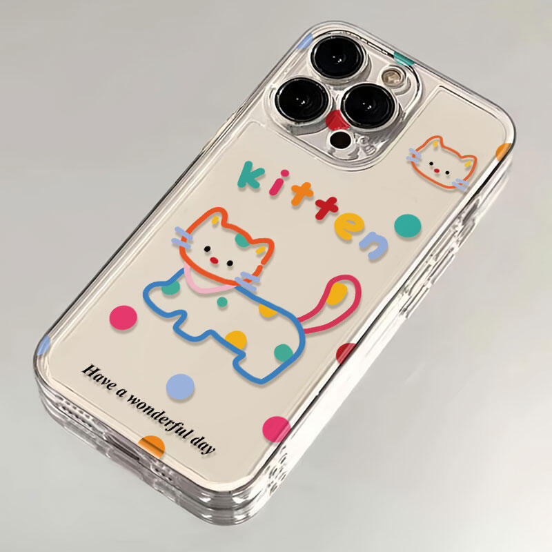 Dopamine Feline-Friendly iPhone Cover Cute Minimalist Design
