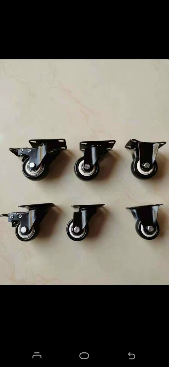 Bánh xe nhập khẩu 5 phân đen, 2 xoay 2 khoá! nhập khẩu chính hãng! Chịu tải