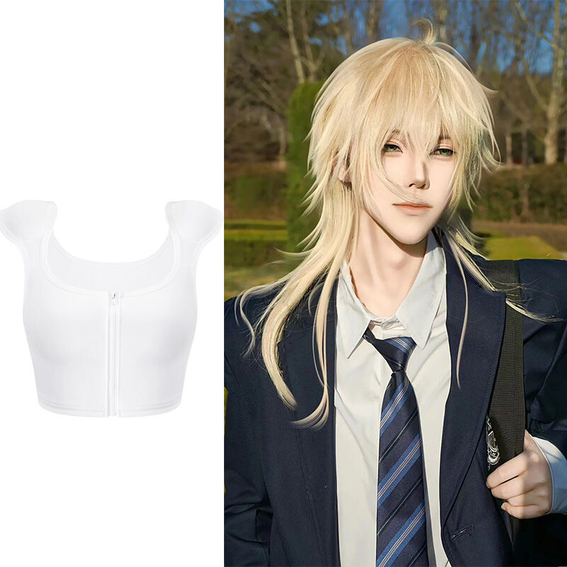 Đệm Vai Liền Thân Cosplay Nam Giả Gái Đệm Vai Rộng Đồ Chơi Cosplay Phụ Kiện Vai Giả Ngực Bó Đồ Chơi 