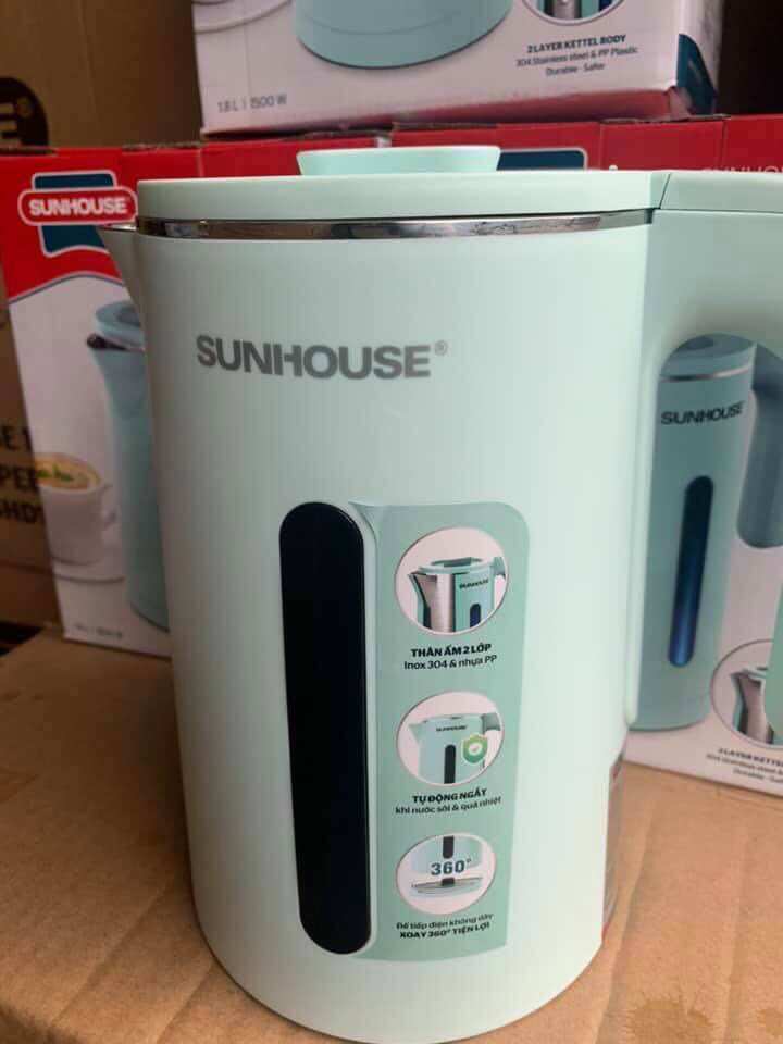 Ấm siêu tốc Sunhouse 1,8L