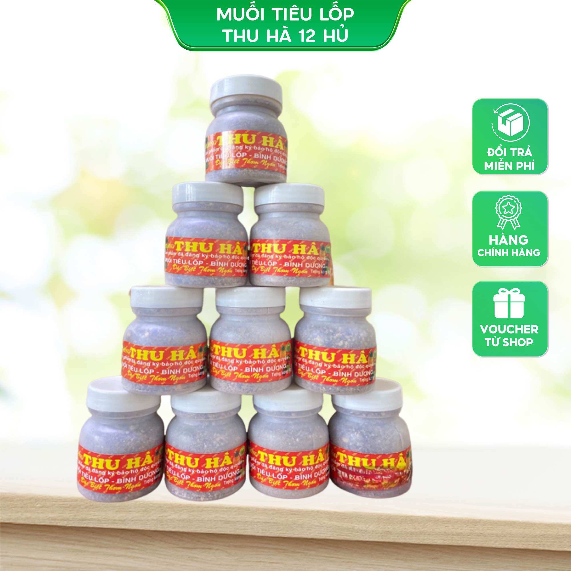 Muối Tiêu Thu Hà ( Lốc 12 Hủ )