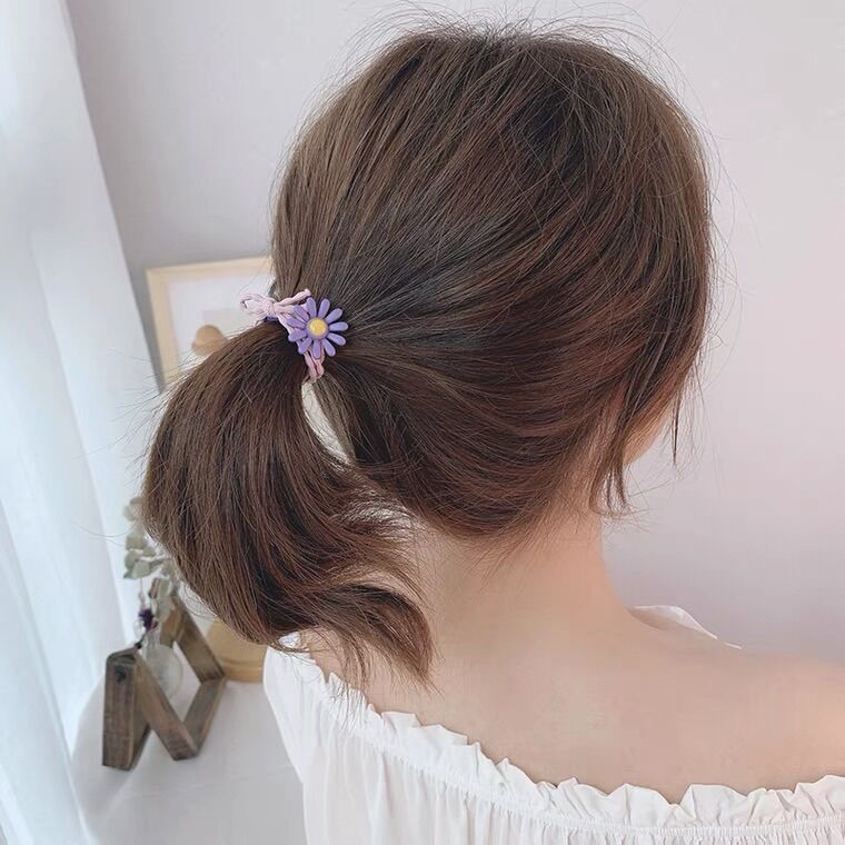 Dây cột tóc, chun cột tóc, buộc tóc hoa cúc Meily Store