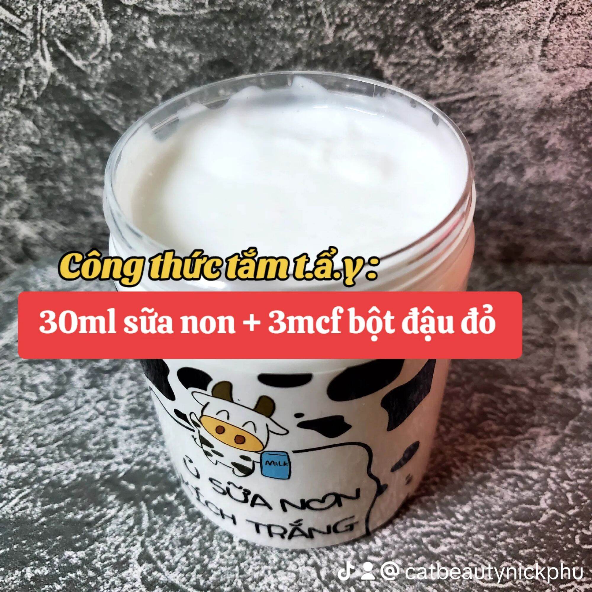 Ủ sữa non CON BÒ kích trắng da toàn thân 500ml