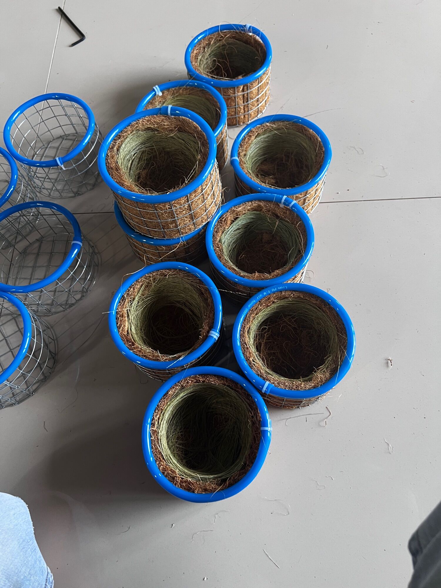 Tổ chim chào mào viền xanh  (tặng kèm bông đót và sơ dừa)