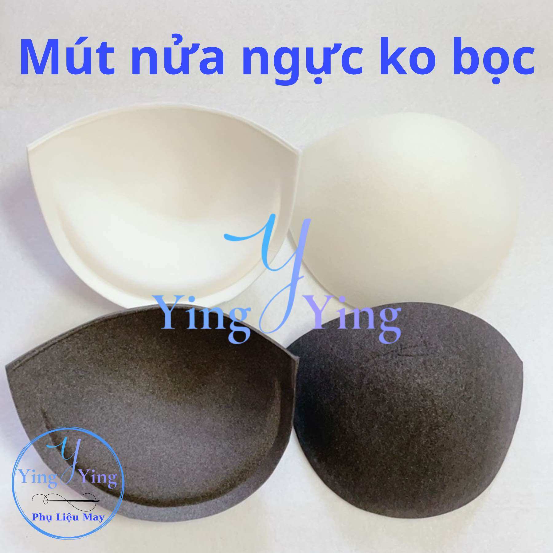 Mút nửa ngực ko bọc, mút xốp độn áo ngực size 80-85