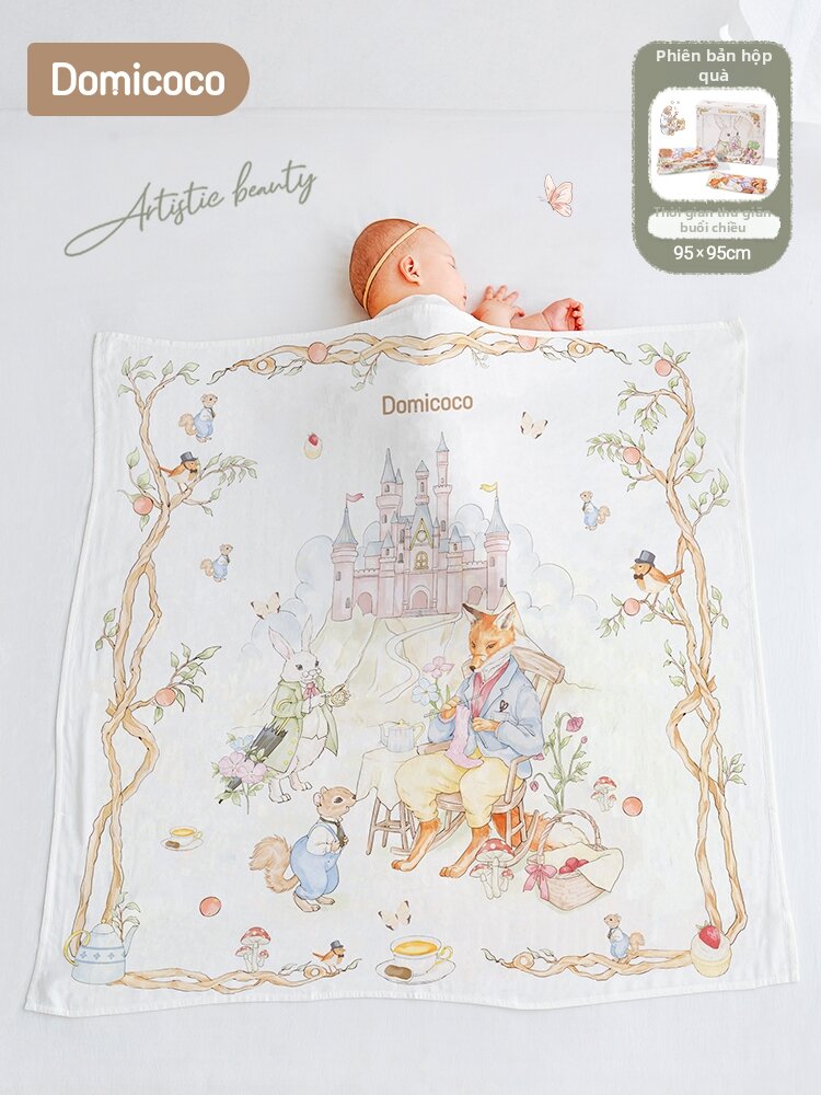 Domicoco | Chăn Bé Bamboo Cotton Làm Mát