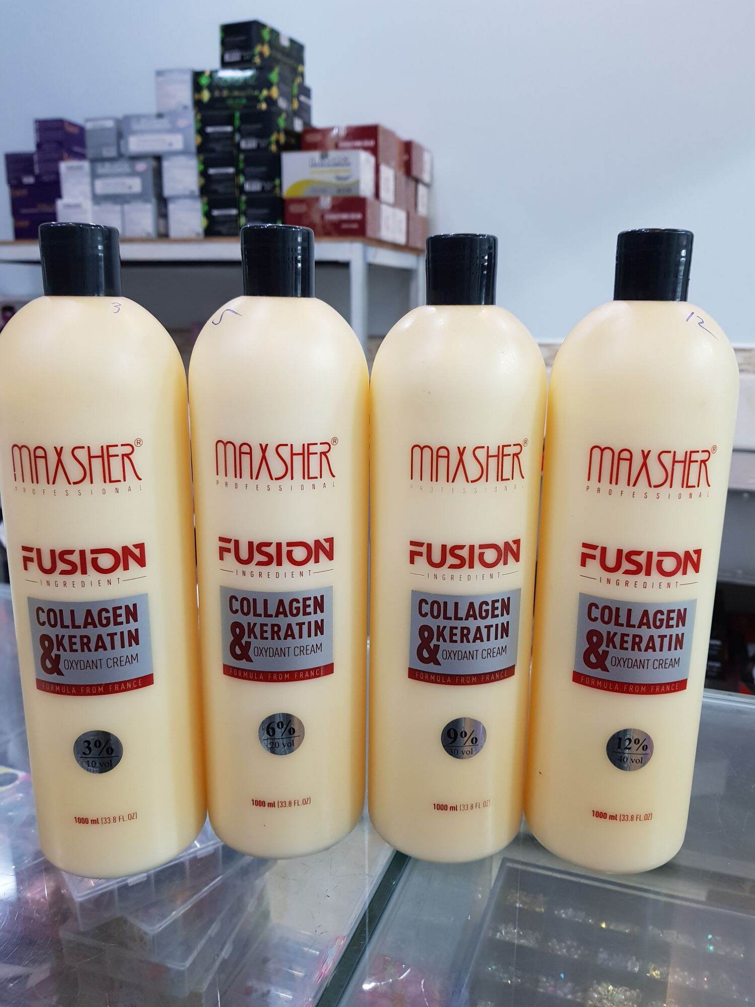 Oxy trợ nhuộm tóc collagen, karatin maxsher 1000ml