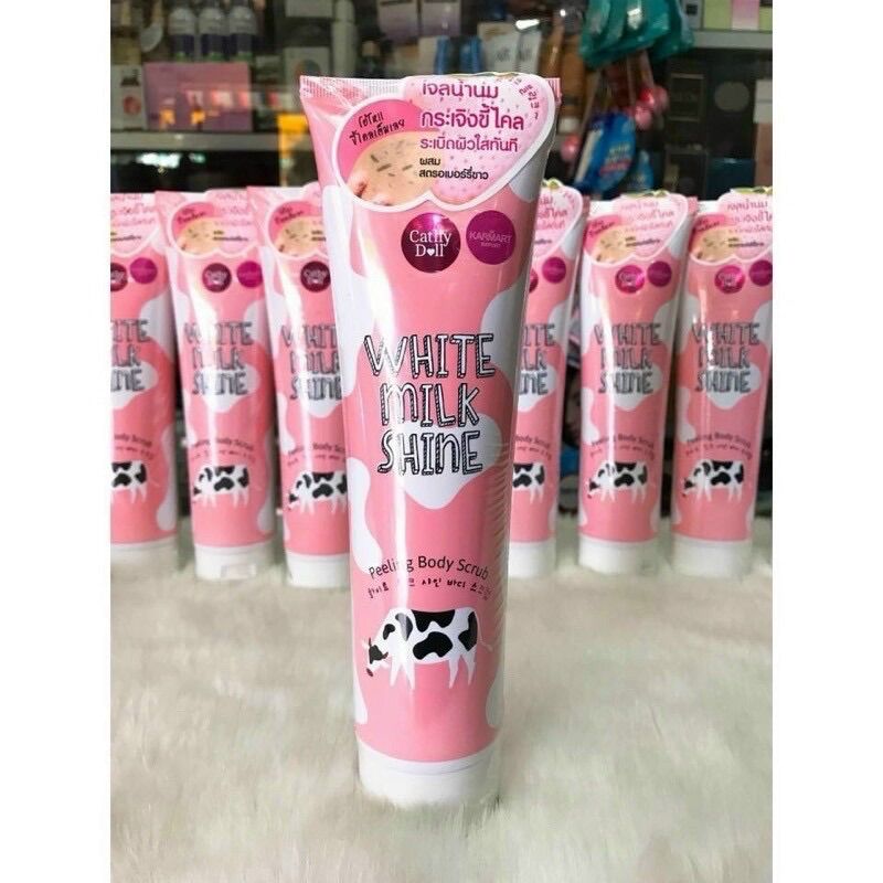 Tẩy tế bào chết sữa bò Cathy Doll White Milk Shine Thái Lan 320ml