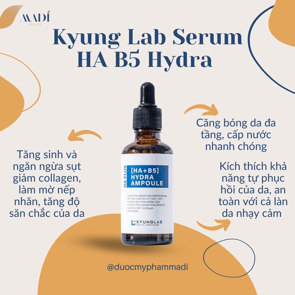 Serum cấp ẩm căng bóng da Kyung Lab HA + B5